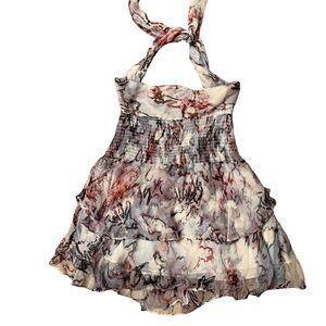 IRO Paris Sheer Ruffle Tie-Neck Sleeveless Blouse – Size S